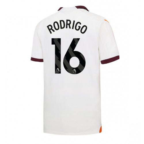Maillot de foot Manchester City Rodri Hernandez #16 Extérieur 2023-24 Manches Courte